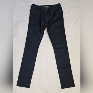 Lip Service Jeans Mens Size 32 Navy Stretch slim Straight Button Fly